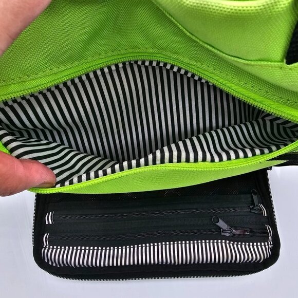 6 Pack Fitness Prodigy Camille Meal Management Tote Lime Green/Black - Picture 10 of 16